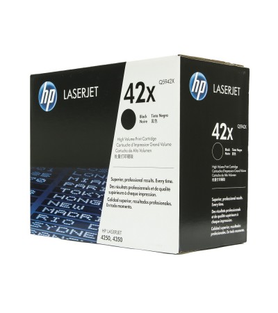 Картридж HP 42X | Q5942X оригинальный лазерный картридж HP [Q5942X] 20000 стр, черный
