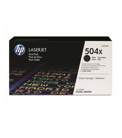 Картридж HP 504X | CE250X оригинальный лазерный картридж HP [CE250X] 10500 стр, черный