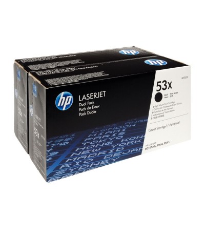 Картридж HP 53X | Q7553XD оригинальный лазерный картридж HP [Q7553XD] 2 x 7000 стр, черный