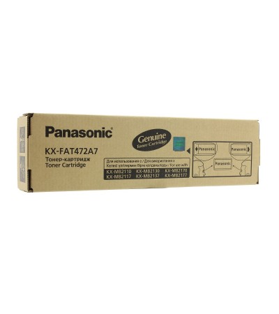 Картридж Panasonic KX-FAT472A оригинальный тонер картридж Panasonic [KX-FAT472A7] 2000 стр, черный