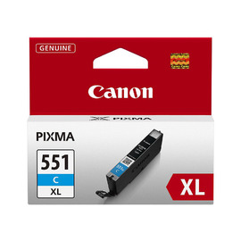 Canon CLI-551C XL | 6444B001 картридж струйный [6444B001] голубой 680 стр (оригинал) 